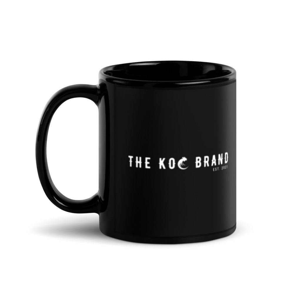 The KOC Brand Black Glossy Mug