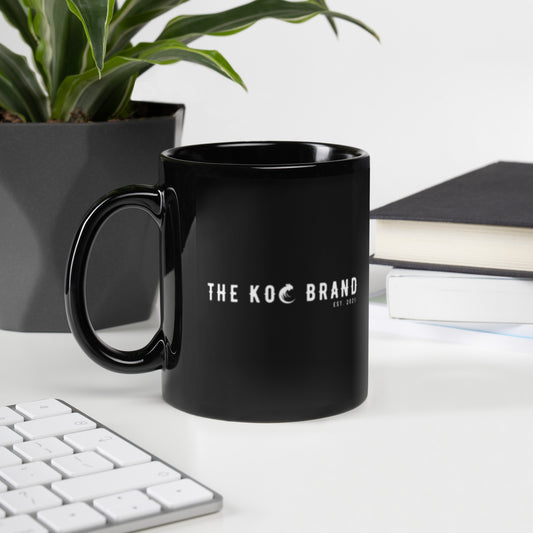 The KOC Brand Black Glossy Mug